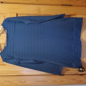 Dress or Tunic Carve Designs XL Blue Stripe